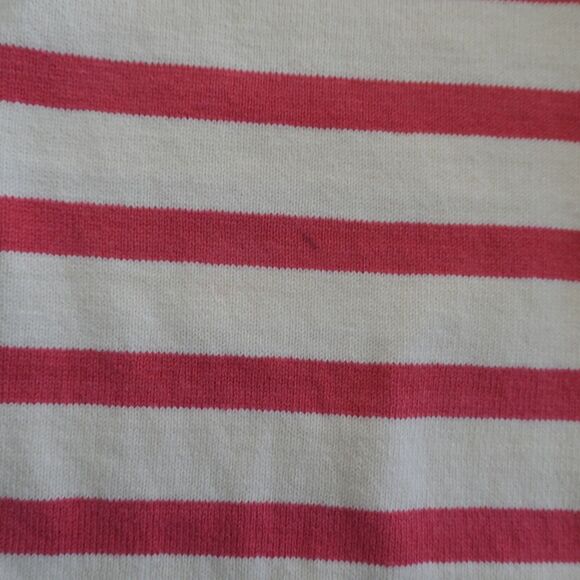 J Crew Shirt Dress Womens Medium Cream Pink Stripes Shift Nautical Effortless - Picture 6 of 13